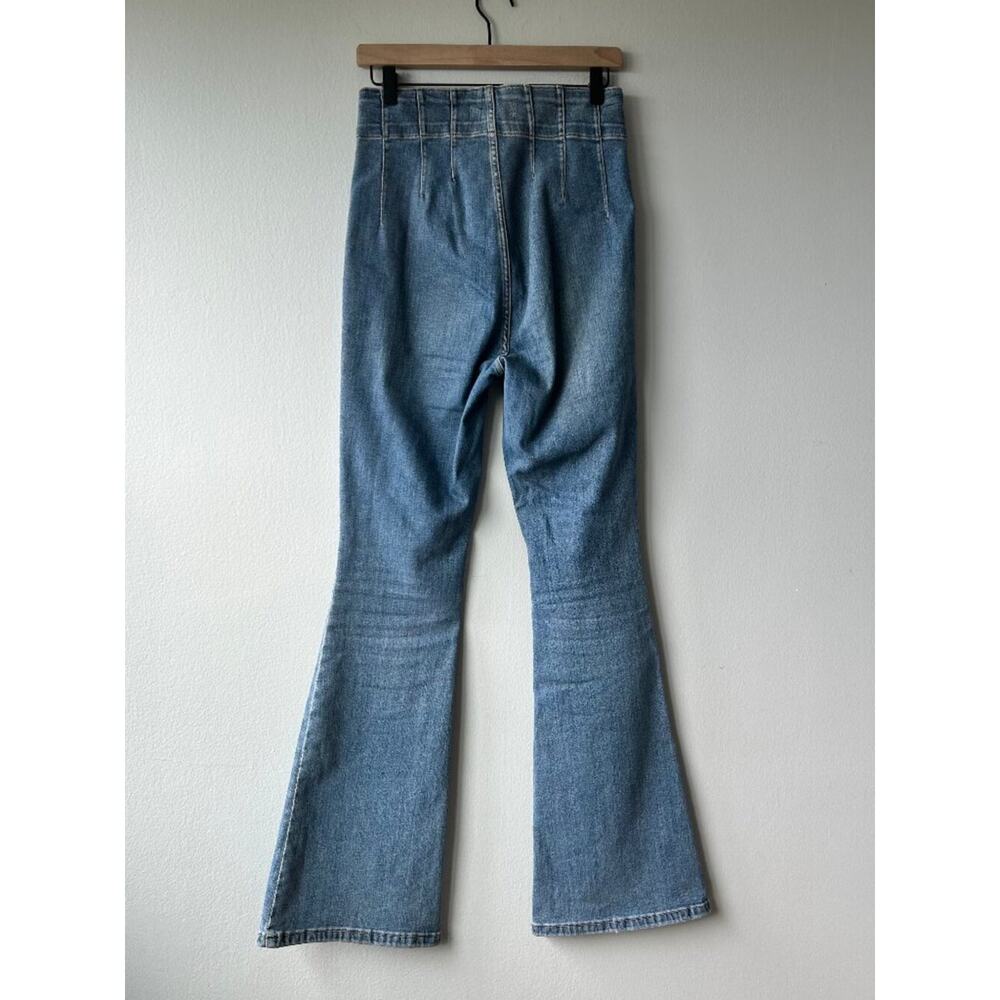 We The Free by Free People Jayde Flare Jeans Size 30 High Rise Bell Bottom - Picture 8 of 14